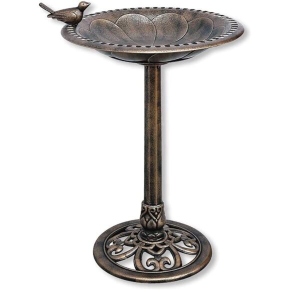 BACKYARD EXPRESSIONS PATIO · HOME · GARDEN 912449-WB Outdoor Garden Bird Bath- - Picture 1 of 4